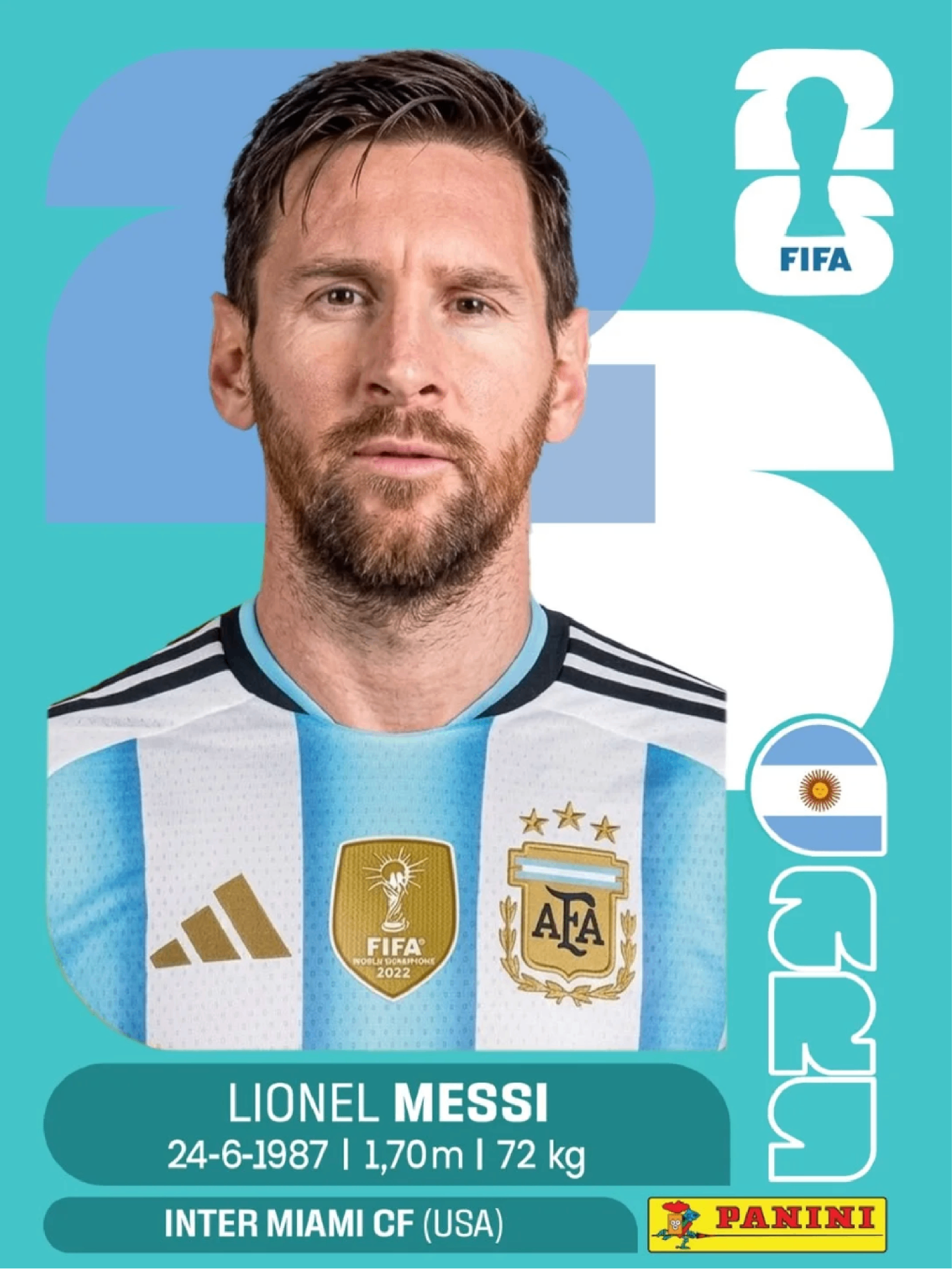 Figurita Lionel Messi